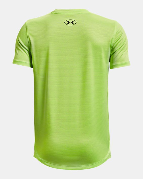 Boys' UA Vented Short Sleeve, Green, pdpMainDesktop image number 1